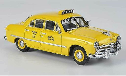 Ford Custom Taxi 1/43 American Heritage Models 4-portes Sedan Yellow Cab Co. gelb modellautos