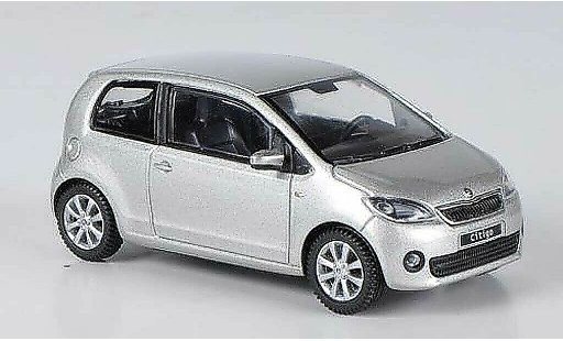Skoda Citigo 3 portes 1/43 Abrex grau Brilliant 3- 2012 modellautos