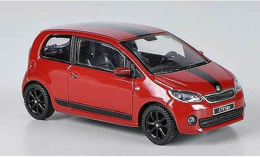 Skoda Citigo Sport Design 1/43 Abrex rot 3-portes 2012 modellautos