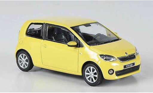 Skoda Citigo 3 portes 1/43 Abrex gelb 3- 2012 modellautos
