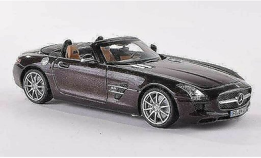 Mercedes SLS Roadster 1/43 Schuco AMG (R197) braun 2012 modellautos