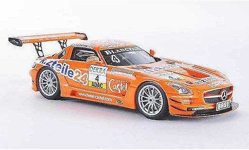 Mercedes SLS GT3 1/43 Schuco AMG No.4 kfzteile24 MS Racing Team Stoll / Dobitsch ADAC GT Masters-Saison 2012 modellautos