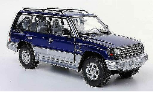 Mitsubishi Pajero Base 1/18 Sun Star 24V V6 3500 blau/grau 1998 modellautos