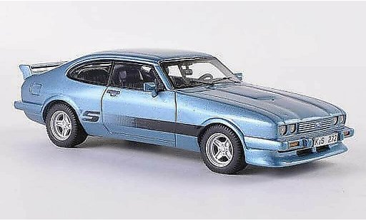Ford Capri 2.8 Turbo 1/43 Neo MK III Tuning S-Version blau 1981 modellautos