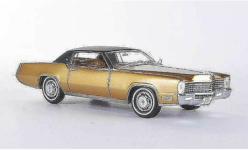 Cadillac Eldorado Coupe 1/43 Neo 2-Door gold/schwarz 1968 modellautos