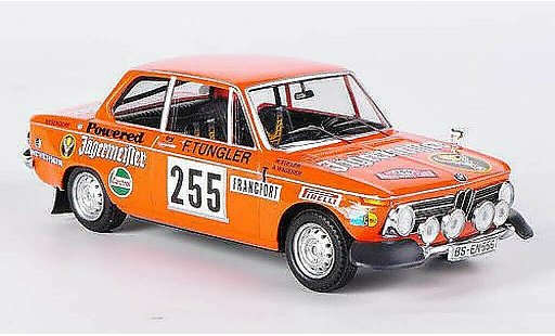 Bmw 2002 ti 1/43 Trofeu No.255 Jagermeister Stiller/Wagener Rally Monte Carlo 1973 modellautos