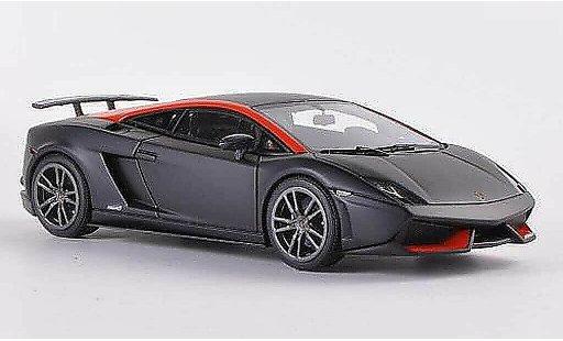 Lamborghini Gallardo LP570-4 1/43 Look Smart Superleggera schwarz/orange modellautos