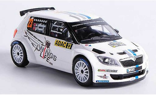 Skoda Fabia S2000 1/43 Abrex No.23 A.Mikkelsen / O.Floene ADAC Rally Deutschland 2012 modellautos