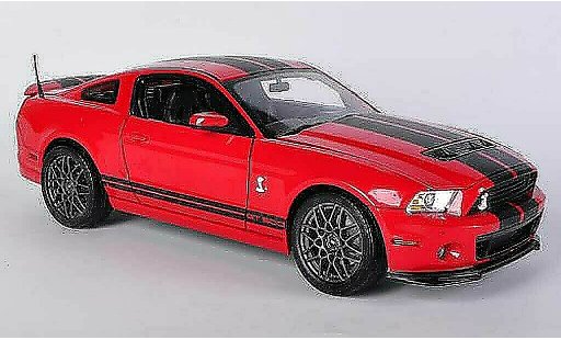 Shelby GT 500 2013 1/18 Shelby Collectibles rot/mattschwarz modellautos
