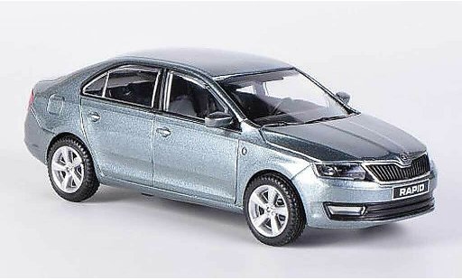 Skoda Rapid Base 1/43 Abrex anthrazit 2012 modellautos