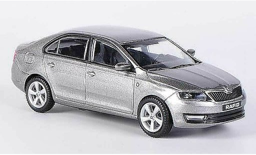 Skoda Rapid Base 1/43 Abrex grau 2012 modellautos