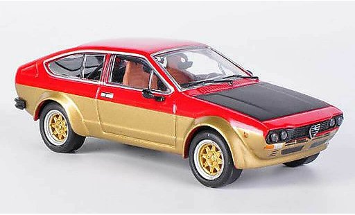 Alfa Romeo Alfetta gtv 2.0 1/43 M4 V Alfetta 2000 rot/gold/mattschwarz 1976 modellautos