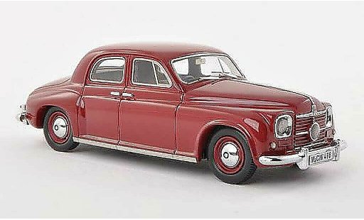 Rover P4 75 Base 1/43 Neo schwarz-rot RHD limitee edition 300 piece 1949 modellautos