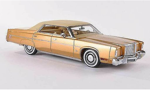 Chrysler Imperial Hardtop 1/43 Neo 4-Door Sedan gold/mattbeige 1975 modellautos