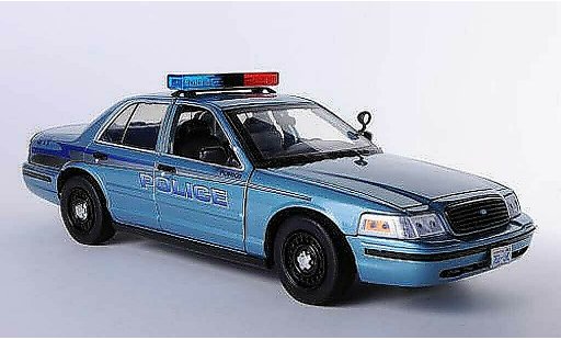 Ford Crown Police Interceptor 1/18 Greenlight Victoria Forks Twilight - Charlie's Cruiser modellautos