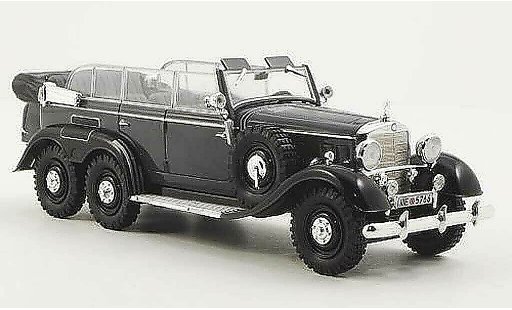 Mercedes G4 Base 1/43 WhiteBox (W31) grau/schwarz 1938 modellautos