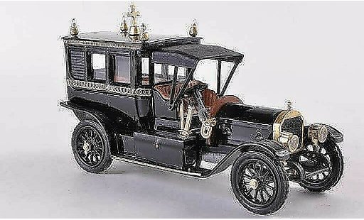 Mercedes 1908 Base 1/43 Rio Bestattungsfahrzeug schwarz/gold modellautos