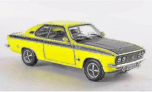 Opel Manta A 1/43 WhiteBox GT/E gelb/schwarz modellautos