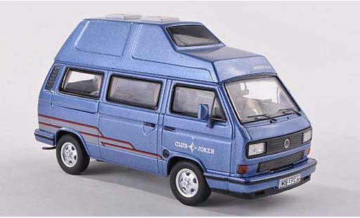 Volkswagen T3 Base 1/43 Premium ClassiXXs Westfalia Clubjoker blau modellautos