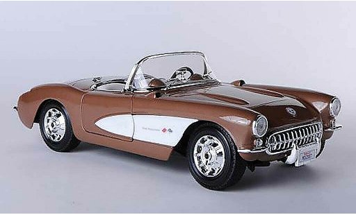 Chevrolet Corvette Convertible 1/18 Maisto C1 (C1) braun/weiss modellautos