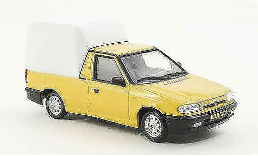Skoda Felicia Pick-Up 1/43 Abrex gelb/weiss 1996 modellautos
