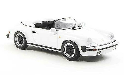 Porsche 911 Speedster 1/43 Minichamps Carrera weiss 1989 modellautos