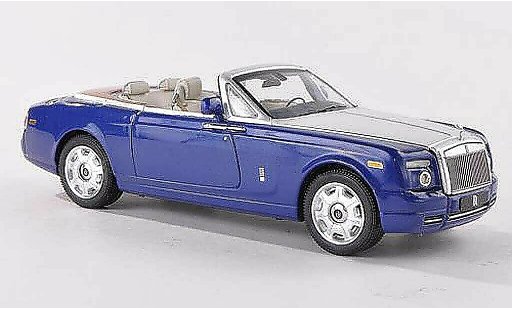 Rolls Royce Phantom 2007 1/43 IXO Drophead Coupe blau/grau LHD modellautos