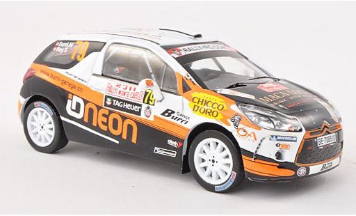 DS Automobiles DS3 R3 1/43 IXO No.79 Burri garage Rally Monte Carlo 2011 M.Burri/S.Rey modellautos