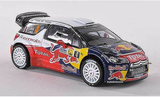 DS Automobiles DS3 WRC 2011 1/43 IXO No.4 Red Bull Monza Rally S.Loeb modellautos
