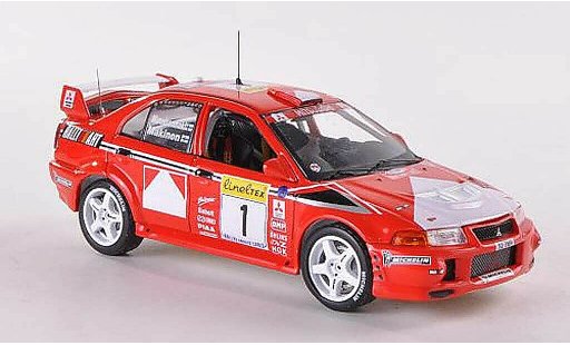 Mitsubishi Lancer Evolution VI 1/43 IXO No.1 Ralliart Rally Monte Carlo 1999 T.Makinen/R.Mannisenmaki modellautos