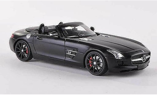 Mercedes SLS Roadster 1/43 Schuco AMG (R197) mattschwarz modellautos