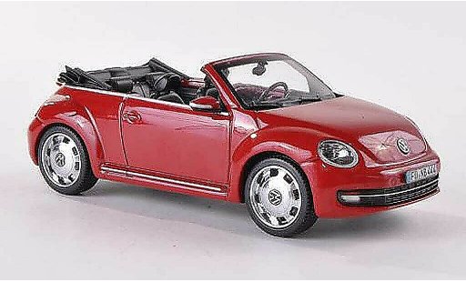 Volkswagen Beetle Cabriolet 1/43 Schuco Cabrio rot modellautos