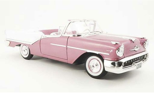 Oldsmobile Super 88 Convertible 1/18 Yat Ming Cabrio flieder/weiss 1957 modellautos