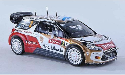 DS Automobiles DS3 WRC 2013 1/43 Spark No.2 Abu Dhabi Rally Monte Carlo M.Hirvonen/J.Lehtinen modellautos
