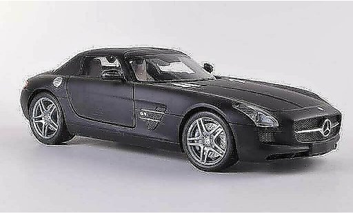 Mercedes SLS Coupe 1/18 Minichamps AMG (C197) mattschwarz 2010 modellautos