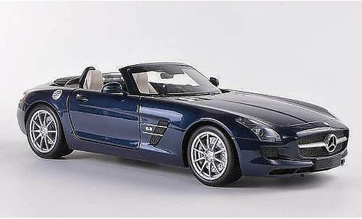 Mercedes SLS Roadster 1/18 Minichamps AMG blau 2011 modellautos