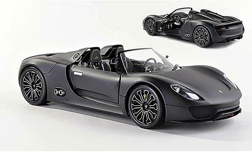 Porsche 918 2010 1/43 Minichamps Spyder mat-schwarz modellautos