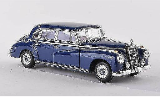 Mercedes 300 Base 1/43 Minichamps (W186 III) schwarz-blau 1955 modellautos