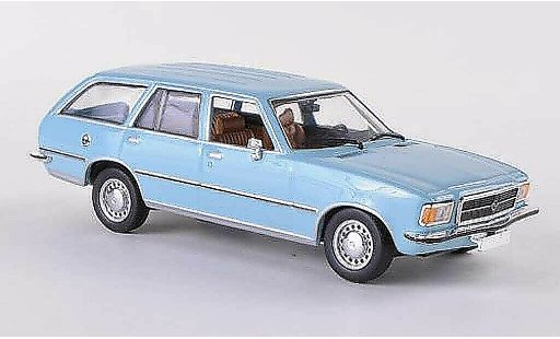 Opel Rekord D 1/43 Minichamps Caravan blau 1975 modellautos