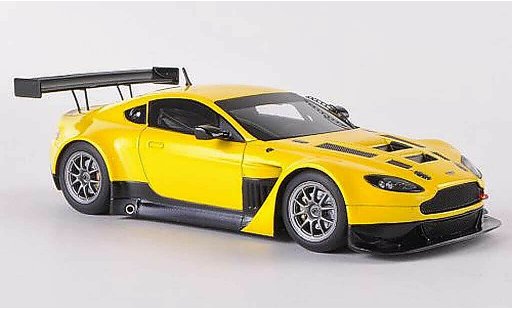Aston Martin V12 GT3 Vantage course 1/43 Minichamps GT3 Vantage gelb Plain Body Version modellautos