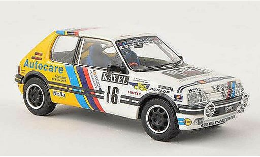 Peugeot 205 GTI 1/43 Vanguards 1.9 No.16 Kayel Graphics Rally Wales 1991 R.Burns/R.Reid modellautos