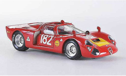 Alfa Romeo 33.2 spyder 1/43 Best 1968 Spider Targa Florio No.182 Baghetti/Biscaldi modellautos