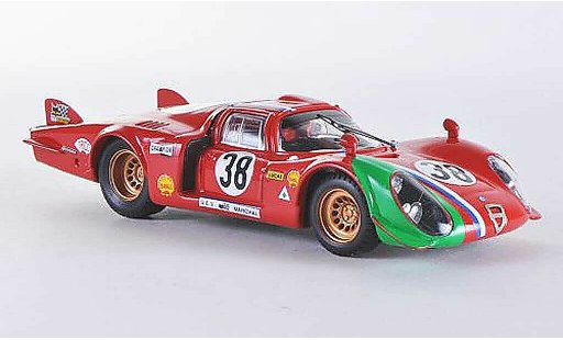 Alfa Romeo 33.2 prototipo 1/43 Best 1969 LM Le Mans No.38 Gosselin/Burgoigni modellautos