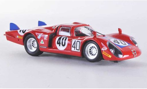 Alfa Romeo 33.2 coda lunga 1/43 Best 1968 Le Mans No.40 Casoni/Biscaldi modellautos