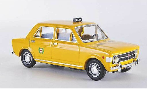 Fiat 128 Berlina 1/43 Rio 4 turig Taxi Giallo Milano 1971 modellautos