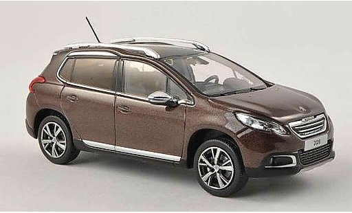 Peugeot 2008 Base 1/43 Norev schwarz-brun 2013 modellautos