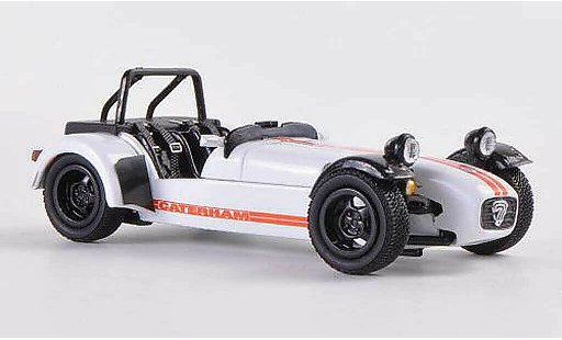 Caterham Super Seven JPE 1/43 Kyosho weiss/orange modellautos