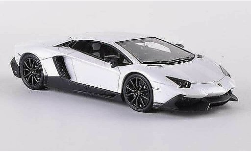 Lamborghini Aventador LP720-4 1/43 Look Smart met.mattweiss 50. Anniversary modellautos