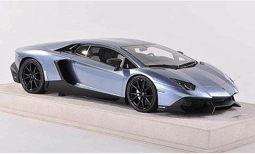 Lamborghini Aventador LP700-4 1/43 MR Collection 50th Anniversaire blau modellautos