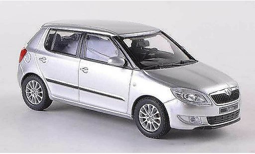 Skoda Fabia II 1/43 Abrex grau Facelift 2010 modellautos